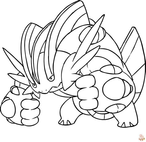 Pokemon Swampert Coloring Pages The Best Porn Website