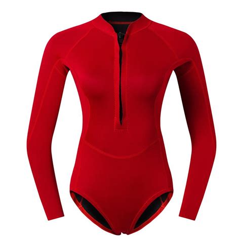 2mm neoprene wetsuit women one piece long sleeve scuba diving wet suit swimsuit ebay