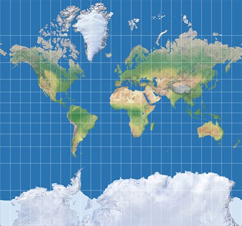 License Info Mercator Projection