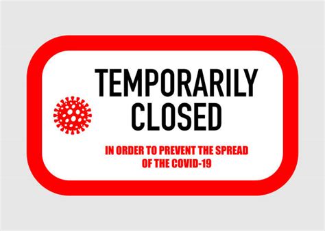Temporarily Closed Illustrations Royalty Free Vector