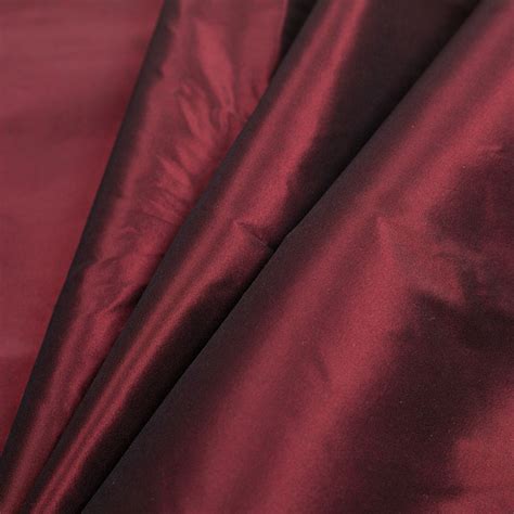Buy Dark Maroon Silk Taffeta Fabric 6545
