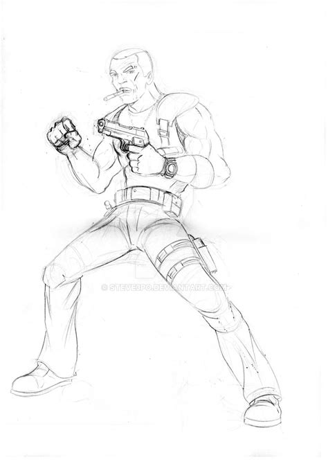 Tough Guy Character Sketch By Steve3po On Deviantart