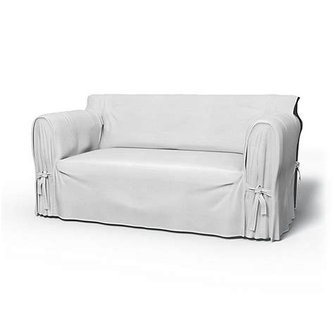 Ikea Multi Fit 2 Seater Sofa Cover Silver Grey Cotton Bemz Ikea