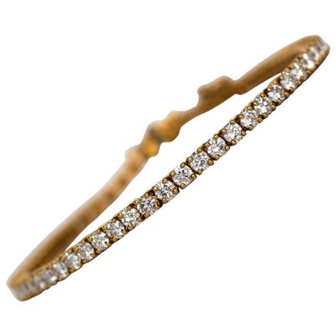 Free shipping, returns, & 180 day warranty. 18K Yellow Gold Cartier Tennis Bracelet For Sale at 1stdibs