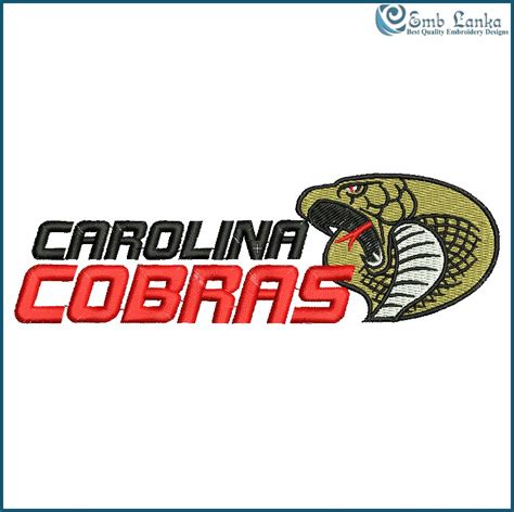 Carolina Cobras Logo 2 Embroidery Design Emblanka