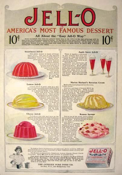 1915 Great Early Jello Ad With Recipes Vintage Food Ads Other Vintage Recipes Colorful