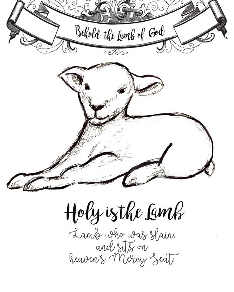 * over 200 specifically catholic pictures. FREE Lamb of God Coloring Printable Page 8x10 Journal ...