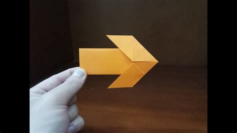 How To Make A Paper Origami Arrow Easy Youtube