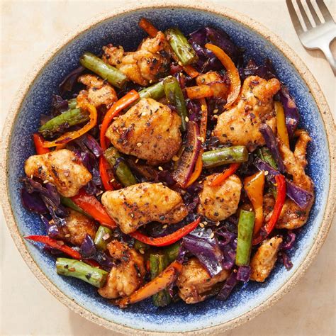 Recipe Sweet And Savory Chicken Stir Fry With Peppers And Green Beans