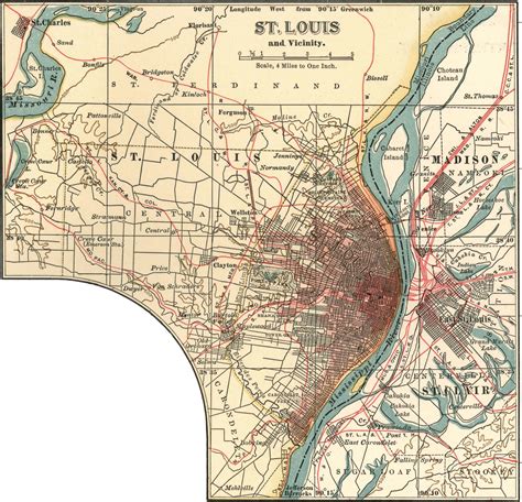 St Louis Missouri Usa Map United States Map