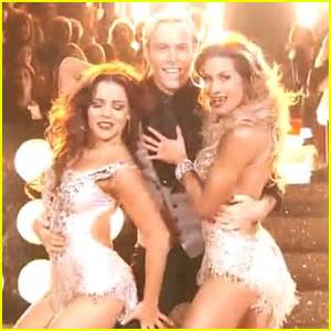 Riker Lynch Jazzes It Up With Allison Holker Brittany Cherry For DWTS Trio Dance Watch Now