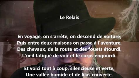 Le Relais Gérard De Nerval Lu Par Yvon Jean Youtube