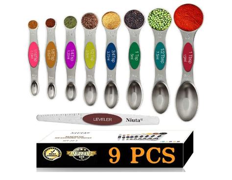 47 Off Niuat Chef Magnetic Measuring Spoons Set Deal Flash Deal Finder