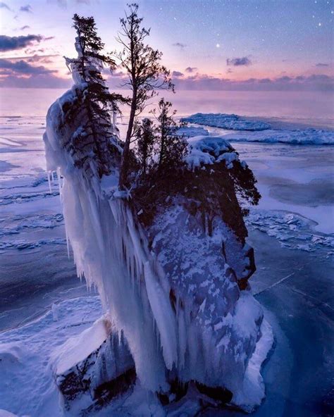 An Icy Stack Of Rocks In Lake Superior TrueNorthPictures