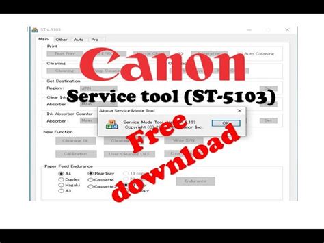 Canon Service Tool V Free Download