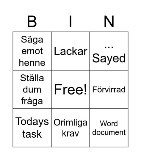 Official Eva Bingo 3x3 Bingo Card