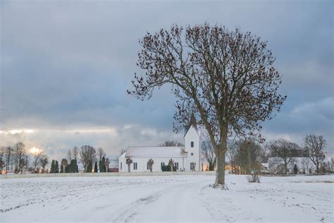 Wallpaper Landscape Snow Winter Ice Morning Frost Church