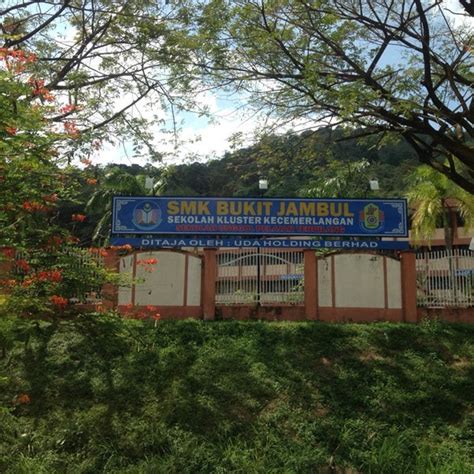 Neighbourhood of george town in northeast penang island, penang, malaysia. SMK Bukit Jambul - High School