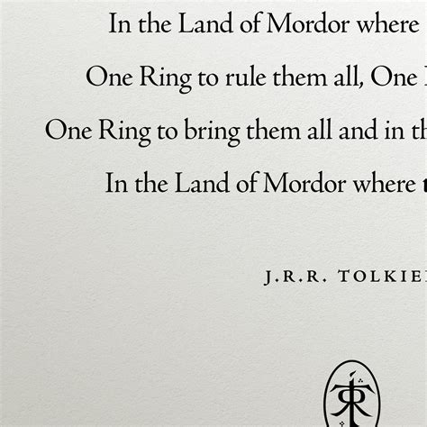 One Ring To Rule Them All Digital Download Quote Print Etsy España