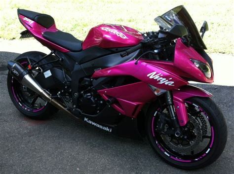 Kawasaki Ninja Pink Motorcycle Ninja Motorcycle Purple Motorcycle