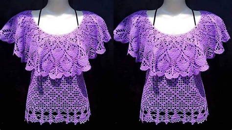 Blusa De Mujer Tejido A Crochet Facil Y Rapido Youtube