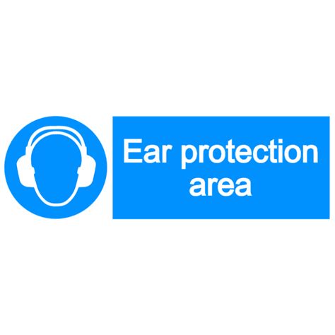 Ear Protection Area Sign Choose Customize And Order Signs Online