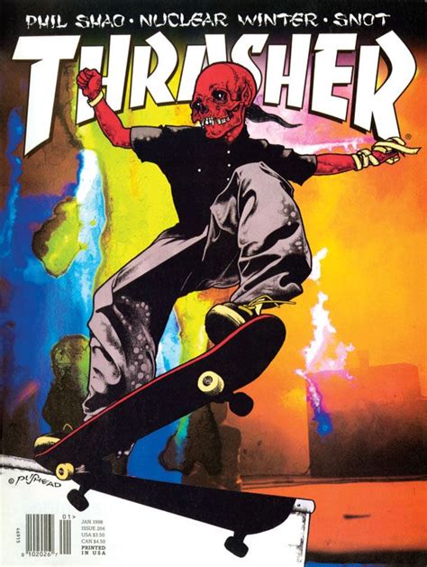 January 1998 Thrasher Magazine Graphic Poster Vintage Skate Graphic