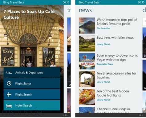 Microsoft выпускает приложение Bing Travel Beta для Windows Phone Ms