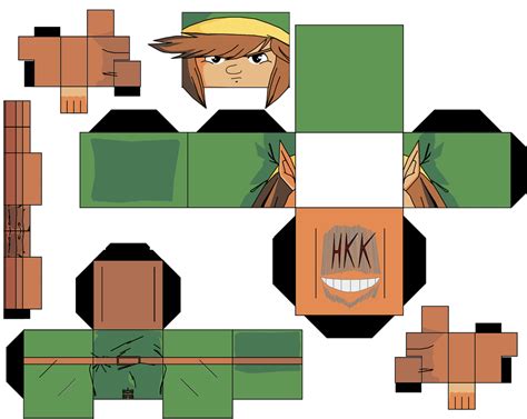 Link From Legend Of Zelda Paper Toy Free Printable Papercraft Templates