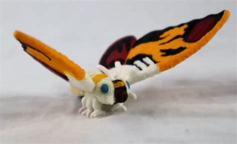 Vtg Mothra Imago Bandai Creation Godzilla Mini Figure Destruction Pack