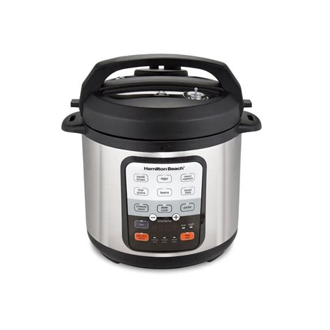 Hamilton Beach 6 Qt Stainless Steel Electric Pressure Cooker With