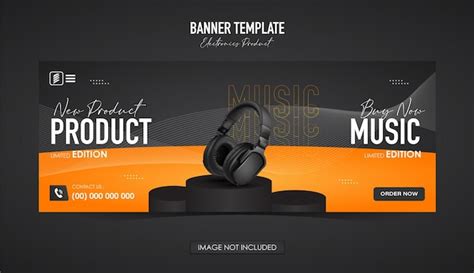 Premium Vector Banner Template For Electronic Products