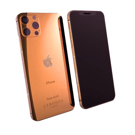 New Luxury Rose Gold Diamond Ecstasy Iphone 13 Pro And Max Leronza