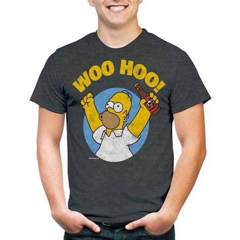 Movies And Tv Homer Simpson Woohoo Mens Graphic Tee