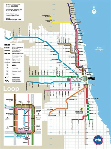 The Loop Chicago Map Train Map System Map Adams Printable Map Sexiz Pix