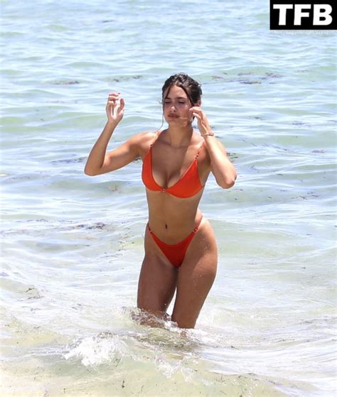 tao wickrath stuns in small orange bikini on the beach in miami 34 photos thefappening