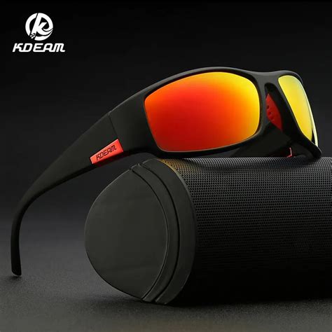 Kdeam Brand Men S Polarized Sunglasses Tr90 Rectangle Coating Driving Glasses Sport Goggles