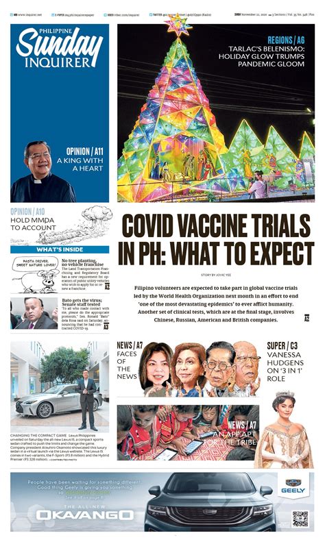 Inquirer On Twitter Todays Inquirer Front Page November 22 2020