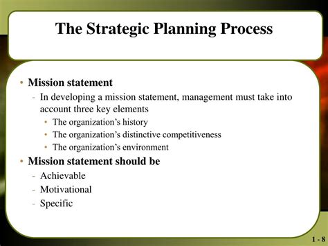 Ppt Strategic Planning And The Marketing Management Process