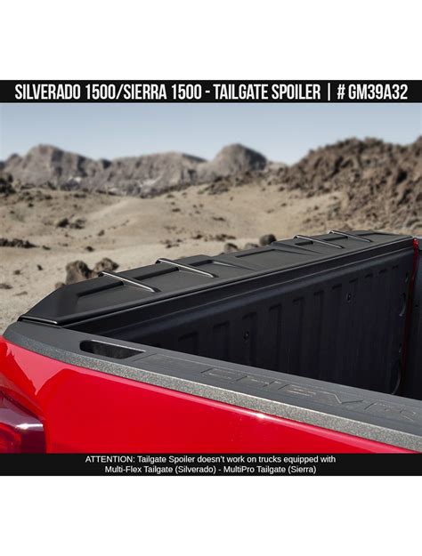 2019 2023 Chevrolet Silverado 1500 Tailgate Spoiler