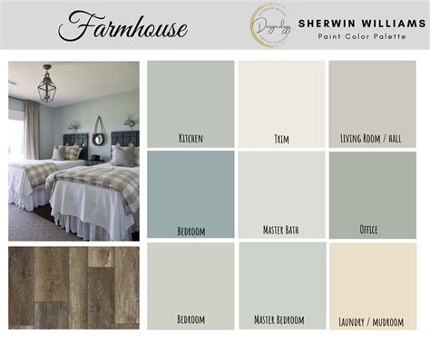 Modern Farmhouse Color Palette Sherwin Williams Inter