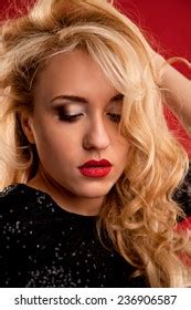 Portrait Passionate Sexual Blonde Studio Stock Photo Shutterstock