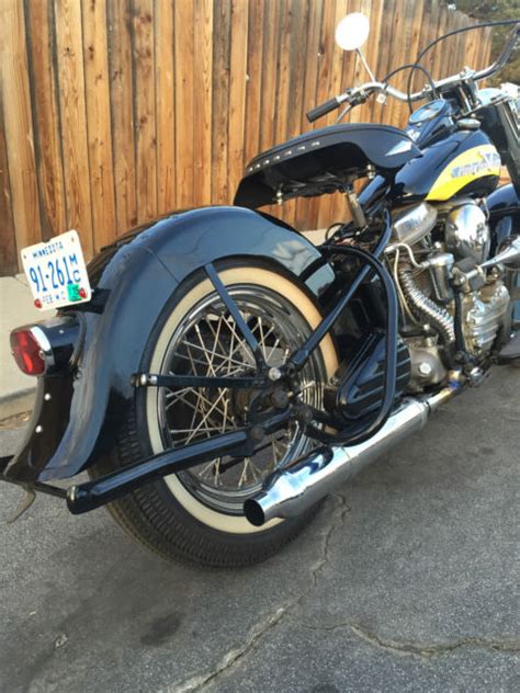 1956 Harley Davidson Fl Panhead Complete Restoration 100 Original