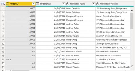 Power Bi Power Query New Features Column Quality Distribution