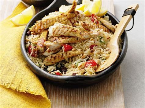 Riz pilaf aux aiguillettes de poulet Recette
