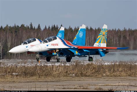 Sukhoi Su 27ub Russia Air Force Aviation Photo 1365718
