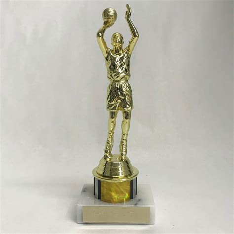 Value Basketball Trophy With 1 Inch Color Column By Athletic Awards