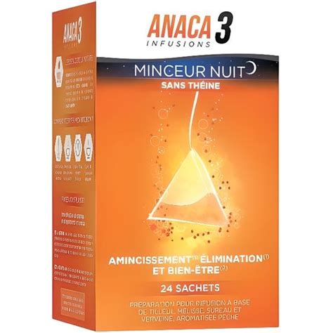 Anaca3 Infusions Minceur Nuit 24 Sachets Cdiscount Santé Mieux Vivre