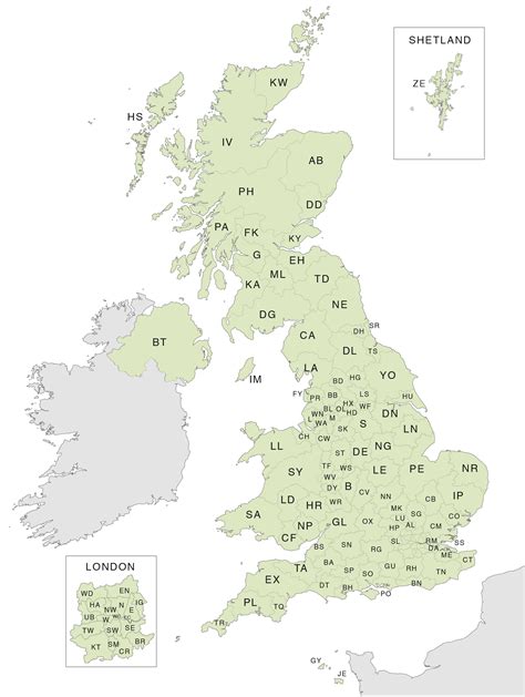 Wales Postcode Map