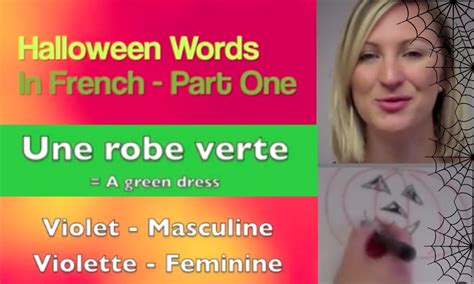 Halloween words in French | For Children 10+ - YouTube